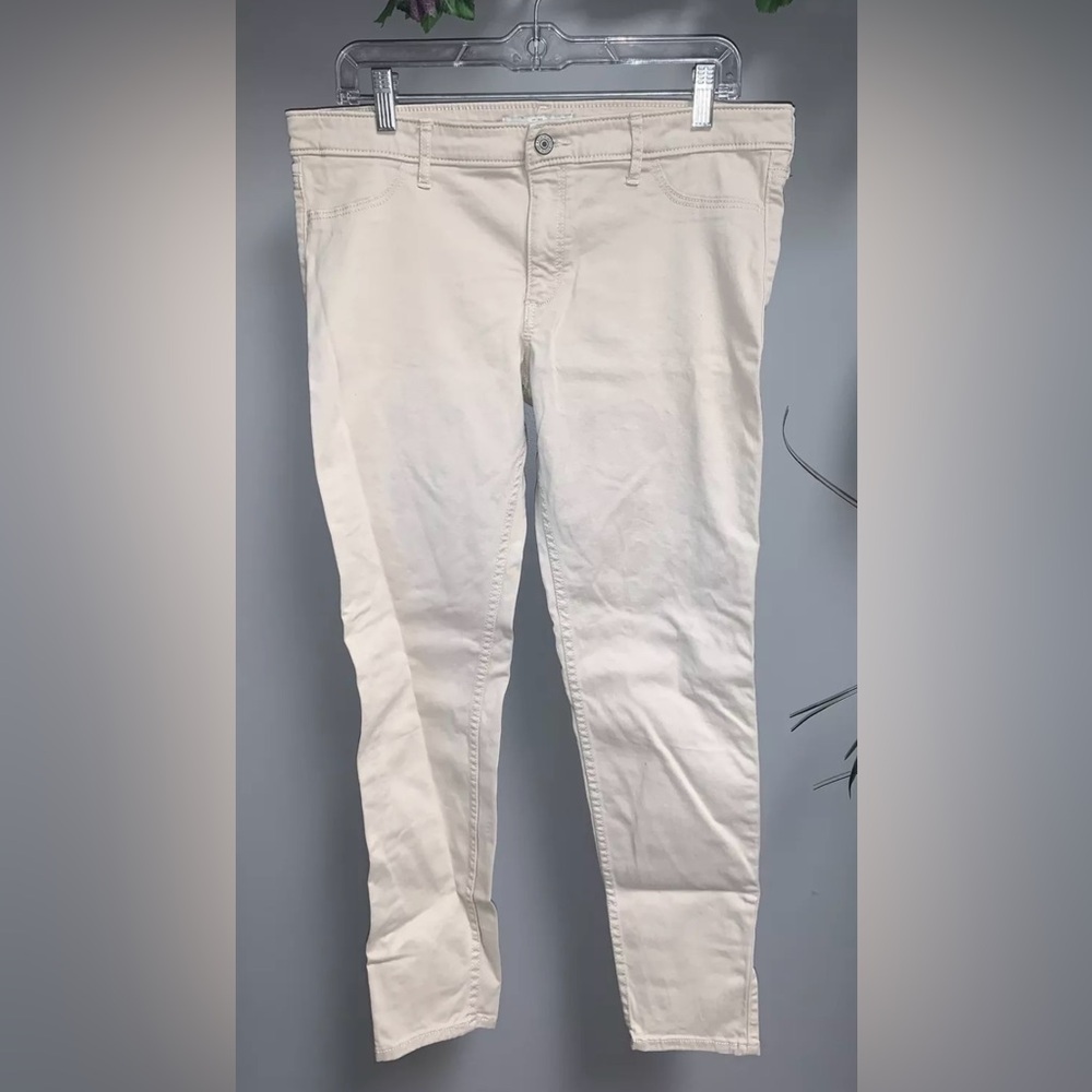 Abercrombie‎ & Fitch Skinny Jegging Khaki Ankle Jean Sz 14R Stretch 32”Wx29”L